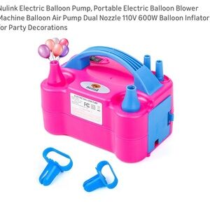 Link Pink and Blue Electric Balloon Pump NWT